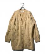 CELINEセリーヌ）の古着「カシミヤミックスロングカーディガン」｜ベージュ