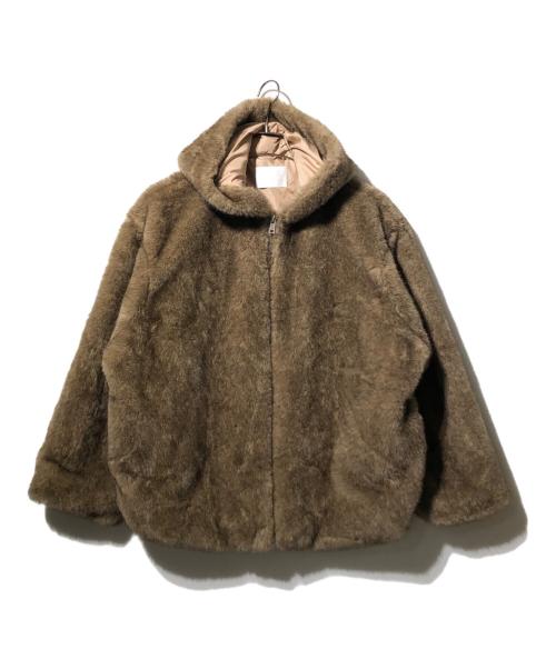 ACESTUDIOS（エーススタジオ）ACESTUDIOS (エーススタジオ) ファージャケット ブラウン サイズ:Sの古着・服飾アイテム