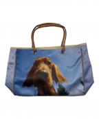 ANYA HINDMARCHアニヤ・ハインドマーチ）の古着「アニマルプリント転写トートバッグ」｜ブルー