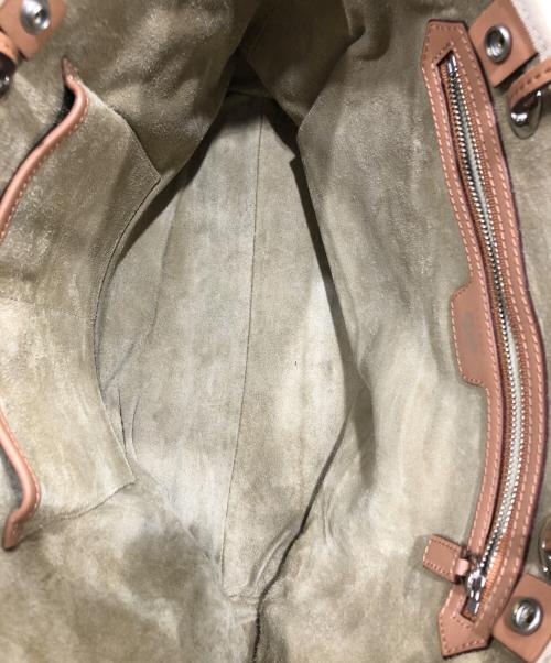 ANYA HINDMARCH（アニヤ・ハインドマーチ）ANYA HINDMARCH (アニヤ・ハインドマーチ) アニマルプリント転写トートバッグ ブルーの古着・服飾アイテム