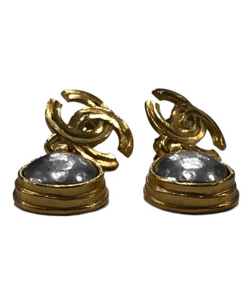 CHANEL（シャネル）CHANEL (シャネル) ティアドロップイヤリング ゴールド×シルバーの古着・服飾アイテム