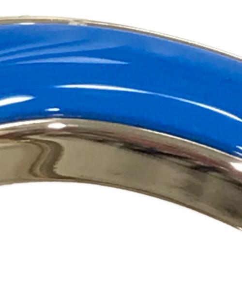 HERMES（エルメス）HERMES (エルメス) シュバルネオン スカーフリング ブルー×レッド サイズ:不明の古着・服飾アイテム