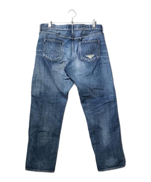FDMTL（ファンダメンタル）FDMTL (ファンダメンタル) ダメージデニムパンツ インディゴ サイズ:W36×L30の古着・服飾アイテム