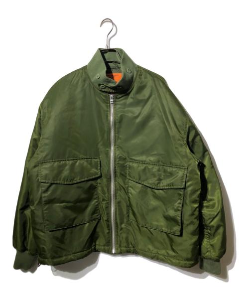 CALIFORNIA SPORTSWEAR（カリフォルニア スポーツウェア）california sportswear (カリフォルニア スポーツウェア) ミリタリーブルゾン カーキ サイズ:Lの古着・服飾アイテム