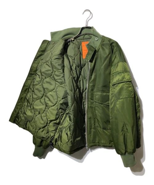 CALIFORNIA SPORTSWEAR（カリフォルニア スポーツウェア）california sportswear (カリフォルニア スポーツウェア) ミリタリーブルゾン カーキ サイズ:Lの古着・服飾アイテム