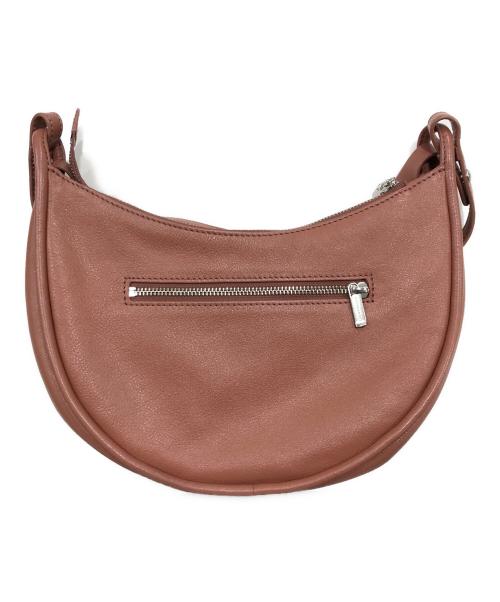 MOTHERHOUSE（マザーハウス）MOTHERHOUSE (マザーハウス) Round Moon 2Way Handバッグ（ラウンドムーン　2ウェイ　ハンドバッグ） オレンジの古着・服飾アイテム