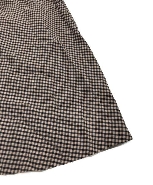 HER LIP TO（ハーリップトゥ）HER LIP TO (ハーリップトゥ) Portofino Belted Check Dres ブラック×ブラウン サイズ:Mの古着・服飾アイテム