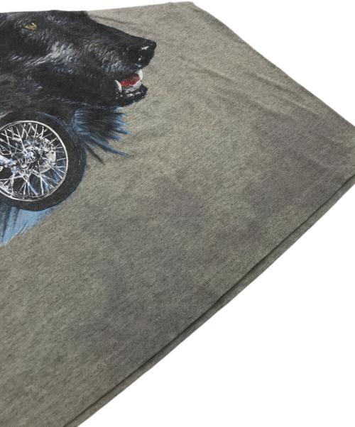 HARLEY-DAVIDSON（ハーレーダビッドソン）HARLEY-DAVIDSON (ハーレーダビッドソン) ウルフオートバイプリントTシャツ/半袖カットソー グリーン サイズ:Lの古着・服飾アイテム