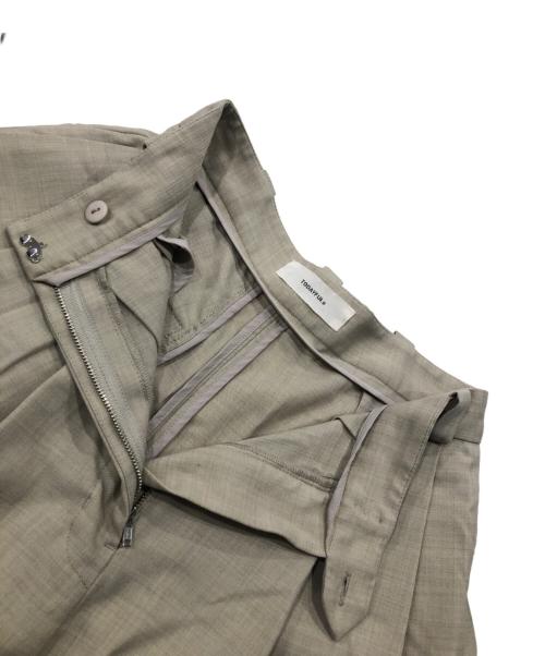 TODAYFUL（トゥデイフル）TODAYFUL (トゥデイフル) Highwaist Tuck Trousers/タックパンツ/ハイウエストパンツ ベージュ サイズ:36の古着・服飾アイテム