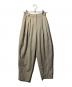 TODAYFUL（トゥデイフル）の古着「Highwaist Tuck Trousers/タックパンツ/ハイウエストパンツ」｜ベージュ