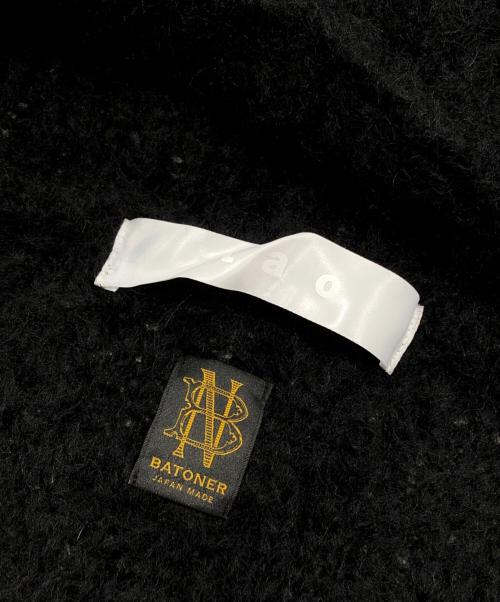 TAO COMME des GARCONS（タオ コムデギャルソン）TAO COMME des GARCONS (タオ コムデギャルソン) BATONER (バトナ―) モヘヤアラン柄 フード付ニットベスト ブラック サイズ:表記なしの古着・服飾アイテム