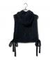 TAO COMME des GARCONS (タオ コムデギャルソン) BATONER (バトナ―) モヘヤアラン柄 フード付ニットベスト ブラック サイズ:表記なし：23000円