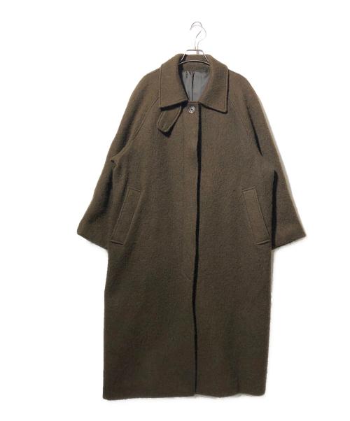 OHOTORO（オオトロ）OHOTORO (オオトロ) シャギーステンカラーコート ブラウン サイズ:表記なしの古着・服飾アイテム