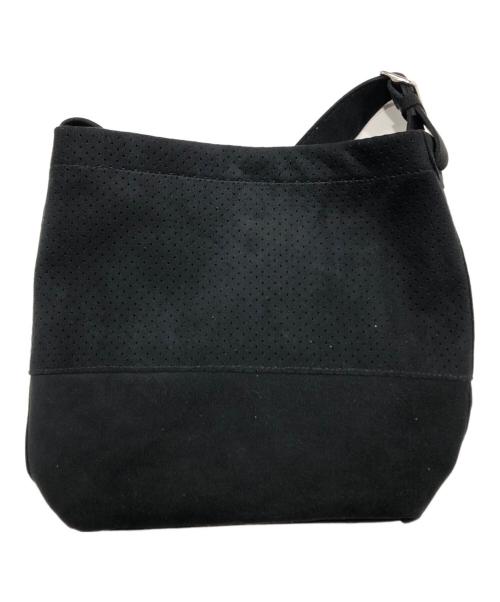 UNITED ARROWS（ユナイテッドアローズ）UNITED ARROWS (ユナイテッドアローズ) MNNG (モノノグ) 別注パンチングショルダーバッグ ブラックの古着・服飾アイテム