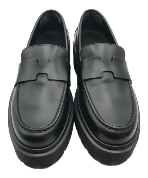 HERMES（エルメス）HERMES (エルメス) ヒッチローファー ブラック サイズ:35.5の古着・服飾アイテム