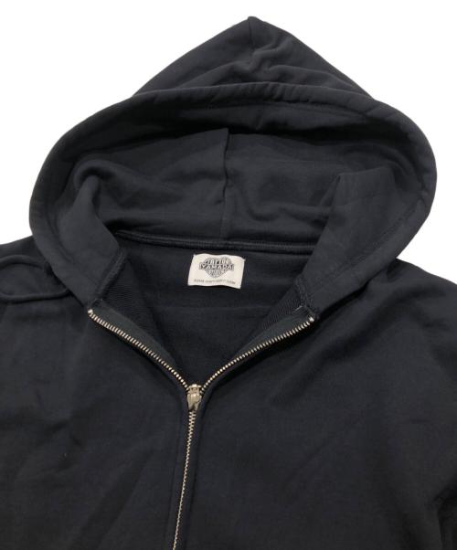 TATTOO STUDIO YAMADA（タトゥースタジオヤマダ）TATTOO STUDIO YAMADA (タトゥースタジオヤマダ) ジップパーカー ネイビー サイズ:Mの古着・服飾アイテム