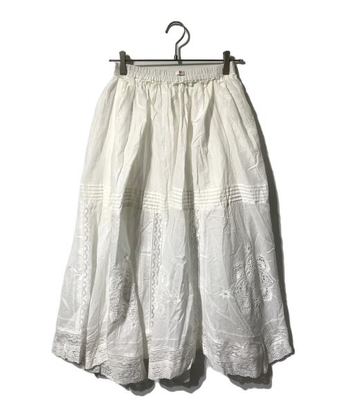 IENA（イエナ）IENA (イエナ) コットンレーススカート/シアースカート ホワイト サイズ:36の古着・服飾アイテム