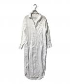 Frank&Eileenフランクアンドアイリーン）の古着「Roryリネンシャツワンピース」｜ホワイト