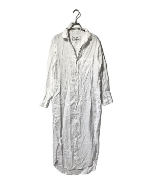 Frank&Eileen（フランクアンドアイリーン）Frank&Eileen (フランクアンドアイリーン) Roryリネンシャツワンピース ホワイト サイズ:Sの古着・服飾アイテム