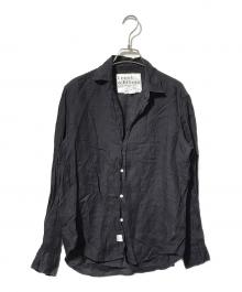 Frank&Eileen×Ron Herman（フランクアンドアイリーン×ロンハーマン）の古着「別注 Eileenリネンシャツ/開襟シャツ」｜ネイビー