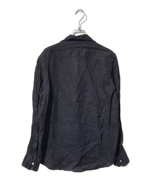 Frank&Eileen（フランクアンドアイリーン）Frank&Eileen (フランクアンドアイリーン) Ron Herman (ロンハーマン) 別注 Eileenリネンシャツ/開襟シャツ ネイビー サイズ:XSの古着・服飾アイテム