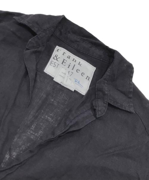 Frank&Eileen（フランクアンドアイリーン）Frank&Eileen (フランクアンドアイリーン) Ron Herman (ロンハーマン) 別注 Eileenリネンシャツ/開襟シャツ ネイビー サイズ:XSの古着・服飾アイテム
