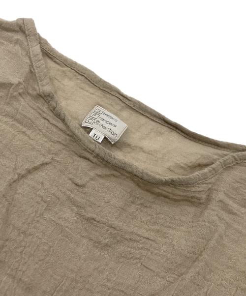 LES ATELIERS FRANCAIS DE CONFECTION（ル アトリエフランセ デ コンフェクション）LES ATELIERS FRANCAIS DE CONFECTION (ル アトリエフランセ デ コンフェクション) IENA (イエナ) ロングスリーブトップス／シースルートップス ブラウン サイズ:TUの古着・服飾アイテム