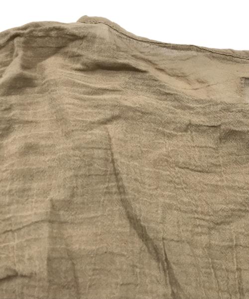 LES ATELIERS FRANCAIS DE CONFECTION（ル アトリエフランセ デ コンフェクション）LES ATELIERS FRANCAIS DE CONFECTION (ル アトリエフランセ デ コンフェクション) IENA (イエナ) ロングスリーブトップス／シースルートップス ブラウン サイズ:TUの古着・服飾アイテム