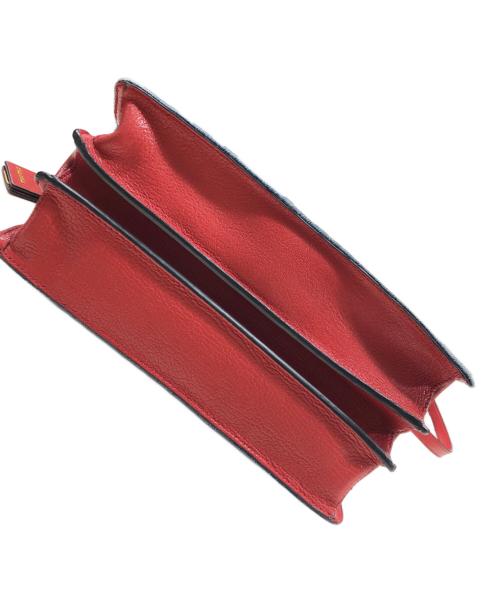 MIU MIU（ミュウミュウ）MIU MIU (ミュウミュウ) デニム2wayバッグ レッド×インディゴの古着・服飾アイテム