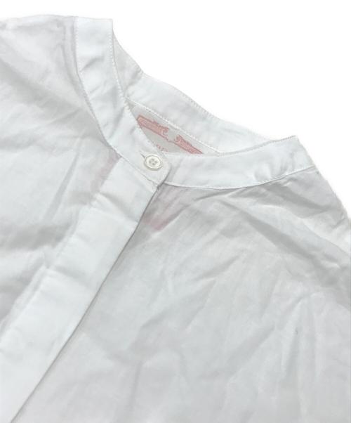 BEARDSLEY（ビアズリー）BEARDSLEY (ビアズリー) ギャザーワンピース／シャツワンピース ホワイトの古着・服飾アイテム