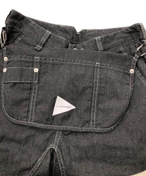 and wander（アンドワンダー）and wander (アンドワンダー) GARMENT DYED SARGE PANTS（ガーメント　ダイド　サージ　パンツ） グレー サイズ:Fの古着・服飾アイテム