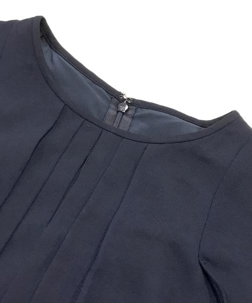 VIVIENNE TAM（ヴィヴィアンタム）VIVIENNE TAM (ヴィヴィアンタム) パワーネット切替ワンピース/半袖ワンピース ネイビー サイズ:38の古着・服飾アイテム