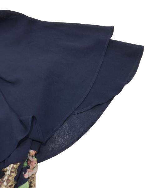 VIVIENNE TAM（ヴィヴィアンタム）VIVIENNE TAM (ヴィヴィアンタム) パワーネット切替ワンピース/半袖ワンピース ネイビー サイズ:38の古着・服飾アイテム