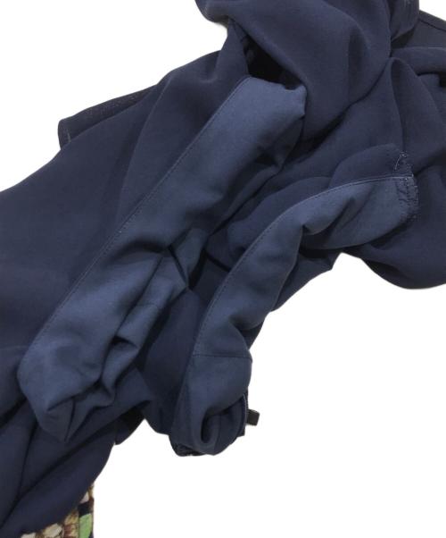 VIVIENNE TAM（ヴィヴィアンタム）VIVIENNE TAM (ヴィヴィアンタム) パワーネット切替ワンピース/半袖ワンピース ネイビー サイズ:38の古着・服飾アイテム