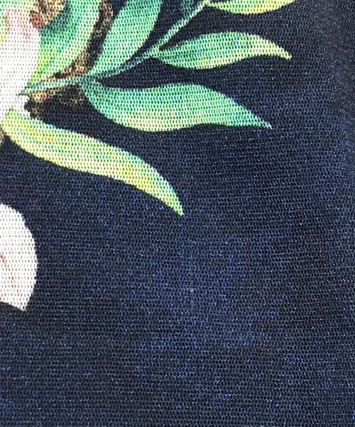 VIVIENNE TAM（ヴィヴィアンタム）VIVIENNE TAM (ヴィヴィアンタム) パワーネット切替ワンピース/半袖ワンピース ネイビー サイズ:38の古着・服飾アイテム