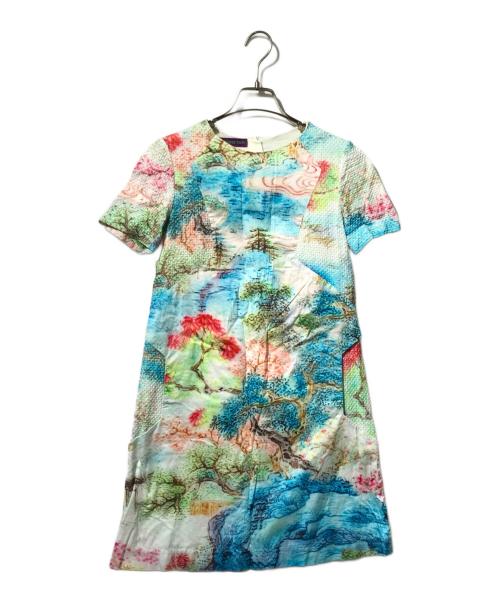 VIVIENNE TAM（ヴィヴィアンタム）VIVIENNE TAM (ヴィヴィアンタム) ダイヤ刺繍転写ワンピース マルチカラーの古着・服飾アイテム