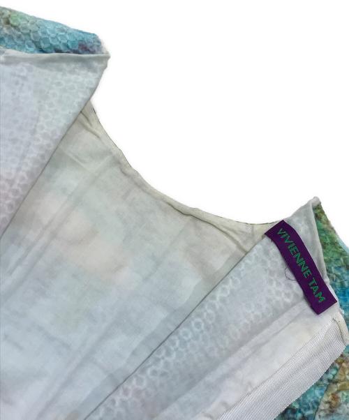 VIVIENNE TAM（ヴィヴィアンタム）VIVIENNE TAM (ヴィヴィアンタム) ダイヤ刺繍転写ワンピース マルチカラーの古着・服飾アイテム