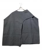 COSコス）の古着「ウールブレンドケープ」｜グレー