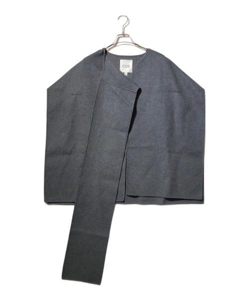 COS（コス）COS (コス) ウールブレンドケープ グレー サイズ:F 未使用品の古着・服飾アイテム