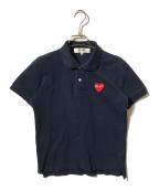 PLAY COMME des GARCONSプレイコムデギャルソン）の古着「ポロシャツ/半袖ポロシャツ」｜ネイビー