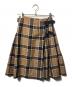 O'NEIL OF DUBLIN（オニールオブダブリン）の古着「ウールチェックラップスカート」｜ブラウン