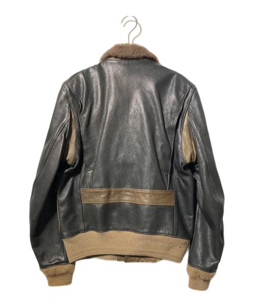 COLIMBO（コリンボ）COLIMBO (コリンボ) G-1レザーフライトジャケット ブラック サイズ:38の古着・服飾アイテム