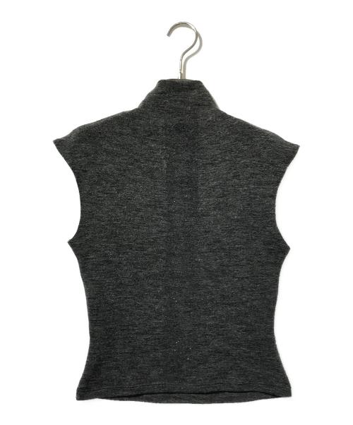 FENDI（フェンディ）FENDI (フェンディ) ノースリーブラメニット/タートルネックニット グレー サイズ:36の古着・服飾アイテム