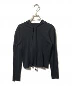 MISS Diorミス ディオール）の古着「オールドジップパーカー/ウールフーディー」｜ブラック