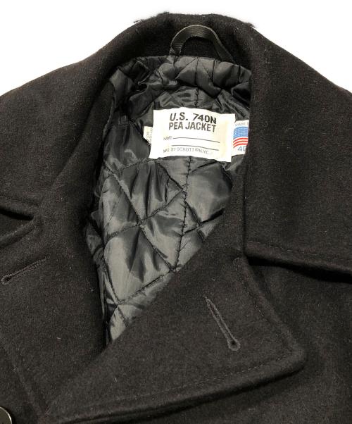 Schott（ショット）Schott (ショット) 740N PEA JACKET ブラック サイズ:40の古着・服飾アイテム