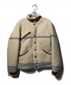 MISTER FREEDOM×SUGAR CANEミスターフリーダム×シュガーケーン）の古着「ミリタリーウールブランケット・ドローバーブラウス」｜ベージュ