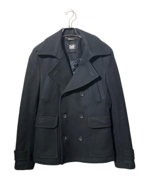 DOLCE & GABBANA（ドルチェ＆ガッバーナ）DOLCE & GABBANA (ドルチェ＆ガッバーナ) Pコート ブラック サイズ:44の古着・服飾アイテム
