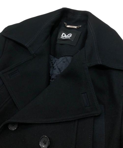 DOLCE & GABBANA（ドルチェ＆ガッバーナ）DOLCE & GABBANA (ドルチェ＆ガッバーナ) Pコート ブラック サイズ:44の古着・服飾アイテム