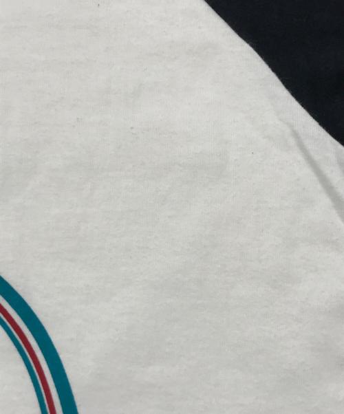 Hysteric Glamour（ヒステリックグラマー）Hysteric Glamour (ヒステリックグラマー) RAINBOW WOMANラグランスリーブカットソー/七分袖カットソー ホワイト×ブラック サイズ:Lの古着・服飾アイテム