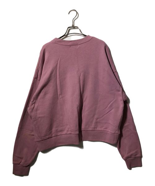 Hysteric Glamour（ヒステリックグラマー）Hysteric Glamour (ヒステリックグラマー) HYSTERIC WOMAN アップリケ オーバーサイズ スウェット（ヒステリック　ウーマン　アップリケ オーバーサイズ スウェット） ピンク サイズ:Fの古着・服飾アイテム